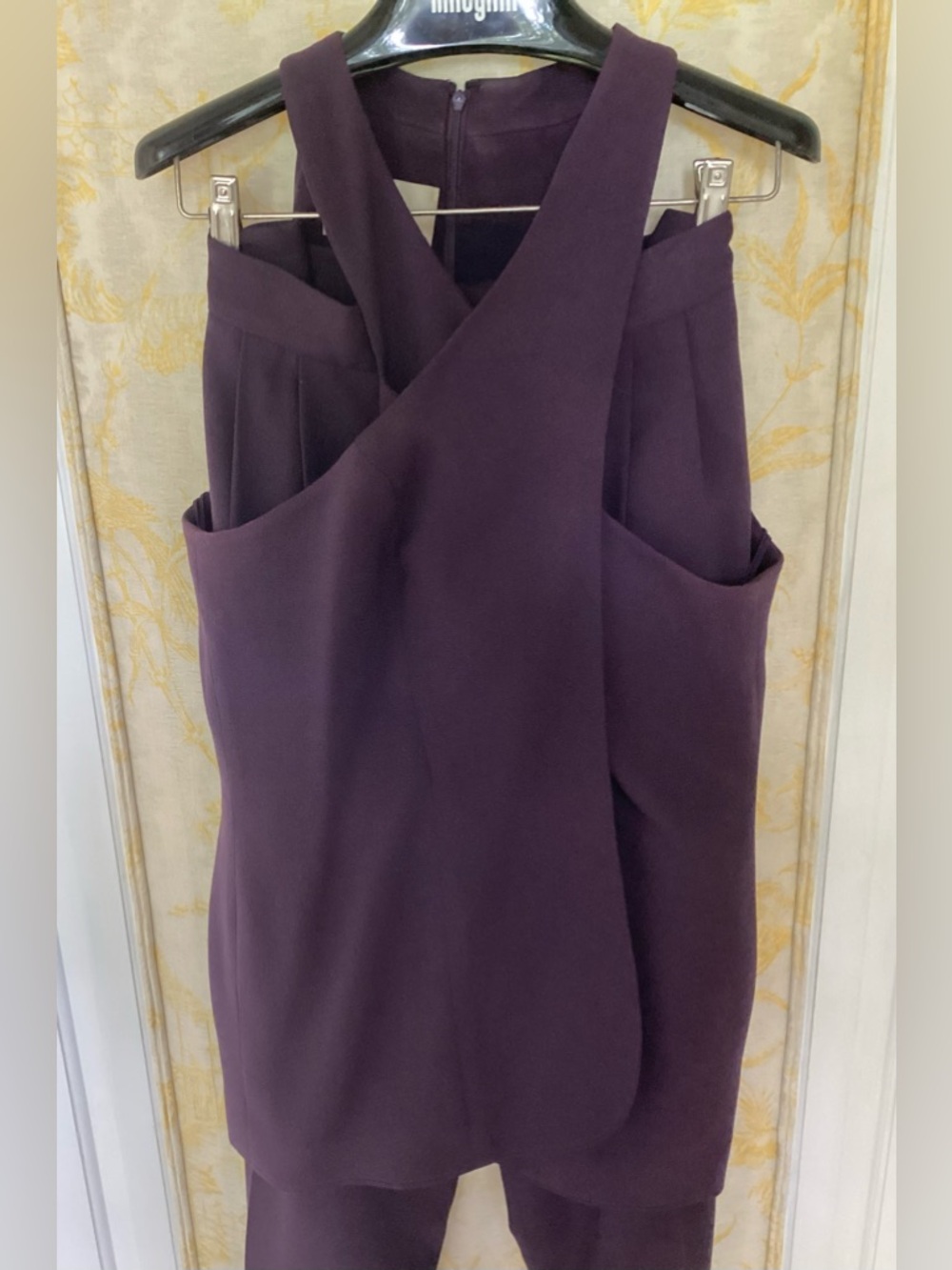 Travilla 3-Piece Eggplant Pantsuit - Picture 4 of 7